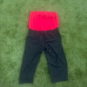 Express Red and Black tube top jumpsuit